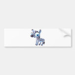 Zany The Zebra bumper stickers