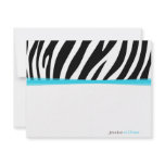 Zany Zebra Custom Invite