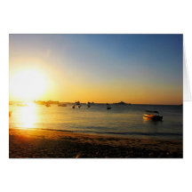 Zanzibar Sunset Card