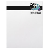 ZAP Animal Abuse Personalized Letterhead