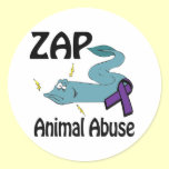 ZAP Animal Abuse stickers