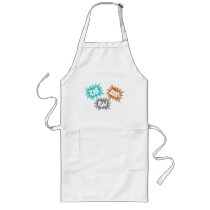 ZAP BAM POW Comic Sound FX - Orange Apron