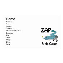 ZAP Brain Cancer Business Cards