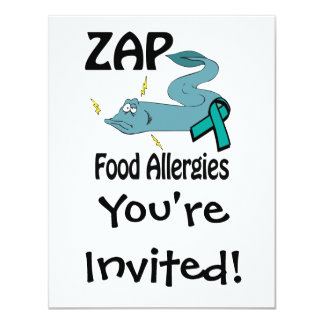 food allergies invitations zap card allergy announcements