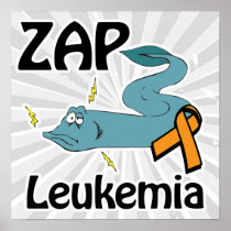 ZAP Leukemia (orange) Poster