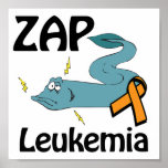 ZAP Leukemia (orange) posters