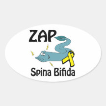 ZAP Spina Bifida Oval Stickers