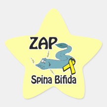 ZAP Spina Bifida Star Stickers