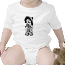 Zapatista  Calavera. c. early 1900's. Mexico. Baby Creeper