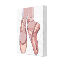 Zapatos de dedo del pie de los deslizadores del ba impresion de lienzo