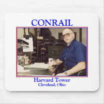 ZAZ111.BHK.Harvard Tower, CONRAIL, Harvard Towe... Mouse Pads