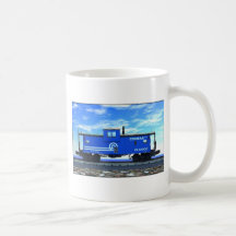 ZAZ420 Blue Caboose Coffee Mug