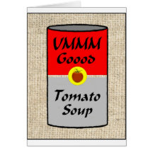 ZAZ422 Tomato Soup Greeting Card