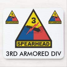 zaz-3RD ARMORED DIV Mouse Mat