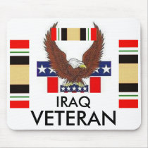 zaz-IRAQ VET /BAR mousepads by militaryproducts zaz-IRAQ VET /BAR mousepads