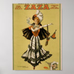 Zaza, 'Mrs Leslie Carter' Vintage Theater Print
