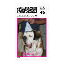 zazzle2, Birthday Girl! postage