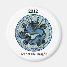 Zazzle 2012 Dragon Refrigerator Magnets