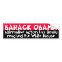 ZAZZLE affirmative action bumper stickers