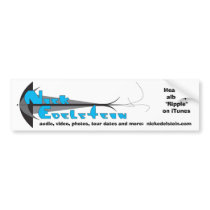Zazzle-Exclusive Nick Edelstein Sticker bumper stickers