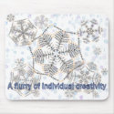 Zazzle Flakes mousepads