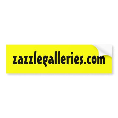 Zazzle Galleries Bumper Sticker by ZazzleGalleries