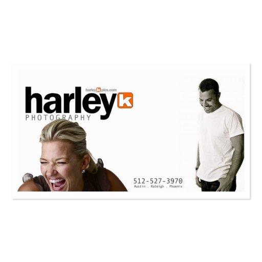 zazzle harley design business card template (front side)
