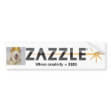 Zazzle Logo Bumpersticker by myrtieshuman Zazzle Logo Bumpersticker