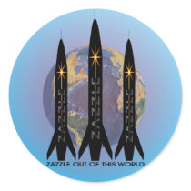 ZAZZLE OUT OF THIS WORLD by SHARON SHARPE stickers