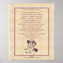 zazzle Serenety Prayer Posters
