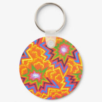 Zazzle Stars Keychain by INTHEPRESENT Zazzle Stars Keychain