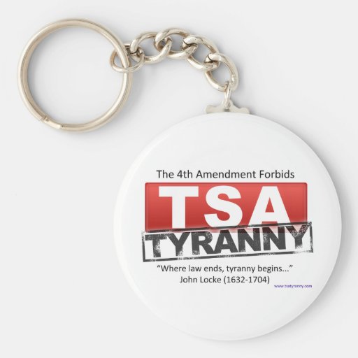Zazzle TSA Tyranny Image Keychain