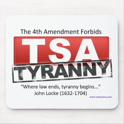 Zazzle TSA Tyranny Image Mousepads