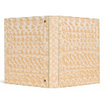 Zazzlelist: Soft Delicate Gold Patterns Binder