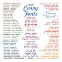 Zazzle's Curvy Fonts posters