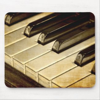 ZazzleTops Award! Vintage Piano Keys Mousepad mousepad