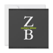 ZB Bar Mitzvah (CUSTOM 3) Save-the-date Custom Invites