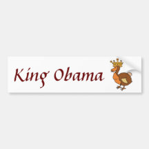 ZC- King Obama sticker Bumper Sticker