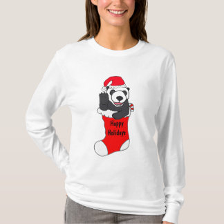 panda christmas t shirt