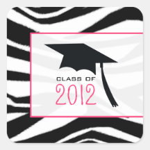 Zebra 2012 Graduation Sticker