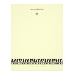 Zebra accent custom letterhead