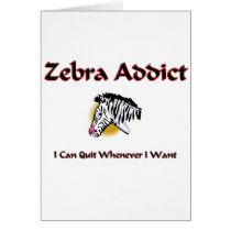 Zebra Addict cards