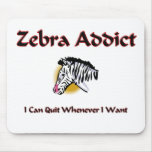 Zebra Addict Mouse Mat