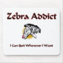 Zebra Addict Mouse Mat