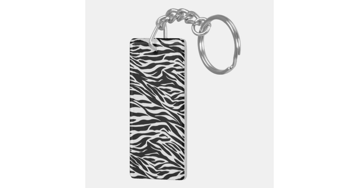 Zebra Among Horses Keychain | Zazzle