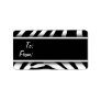 Zebra and Black & White Gift Tag Labels