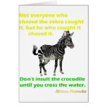 Zebra and Crocodile Series Greeting Cards