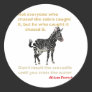 Zebra and Crocodile Series Round Stickers