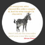 Zebra and Crocodile Series Sticker