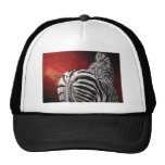 Zebra and Oxpecker Mesh Hats